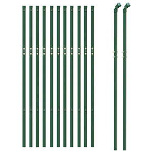vidaXL Chain Link Fence Green 0.8x25 m Galvanized Steel