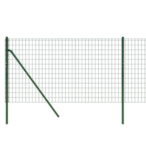 vidaXL Chain Link Fence Green 0.8x25 m Galvanized Steel
