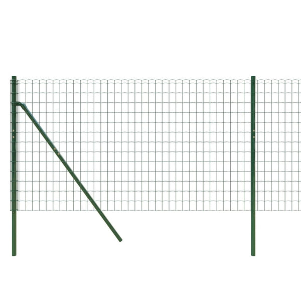vidaXL Chain Link Fence Green 0.8x25 m Galvanized Steel