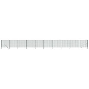 vidaXL Chain Link Fence Green 1.4x25 m Galvanized Steel