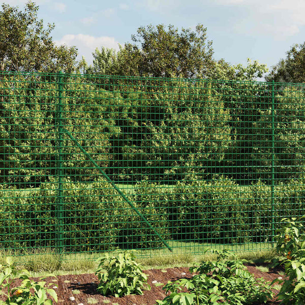 vidaXL Chain Link Fence Green 1.4x25 m Galvanized Steel