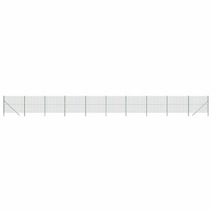vidaXL Chain Link Fence Green 2x25 m Galvanized Steel