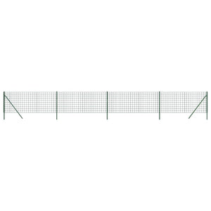 vidaXL Chain Link Fence Green 1x10 m Galvanized Steel