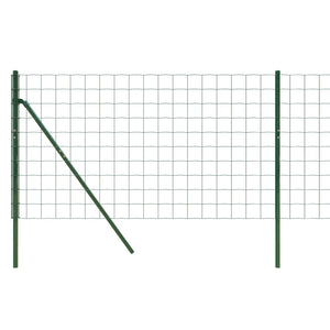 vidaXL Chain Link Fence Green 1x10 m Galvanized Steel