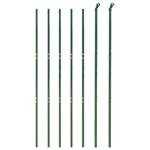 vidaXL Chain Link Fence Green 1.6x10 m Galvanized Steel