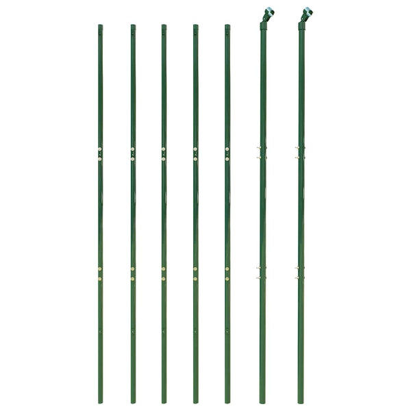 vidaXL Chain Link Fence Green 1.6x10 m Galvanized Steel