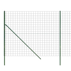 vidaXL Chain Link Fence Green 2x10 m Galvanized Steel