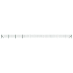 vidaXL Chain Link Fence Green 1x25 m Galvanized Steel