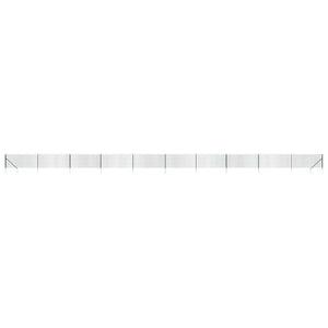 vidaXL Chain Link Fence with Ground Spikes Green 0.8x25 m