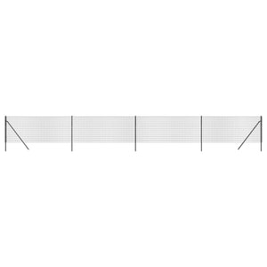 vidaXL Chain-Link Fence Anthracite 0.8x10 m Galvanized Steel