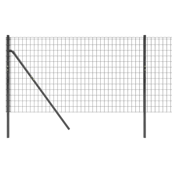 vidaXL Chain-Link Fence Anthracite 0.8x10 m Galvanized Steel