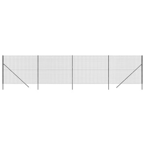 vidaXL Chain Link Fence Anthracite 2.2x10 m Galvanized Steel
