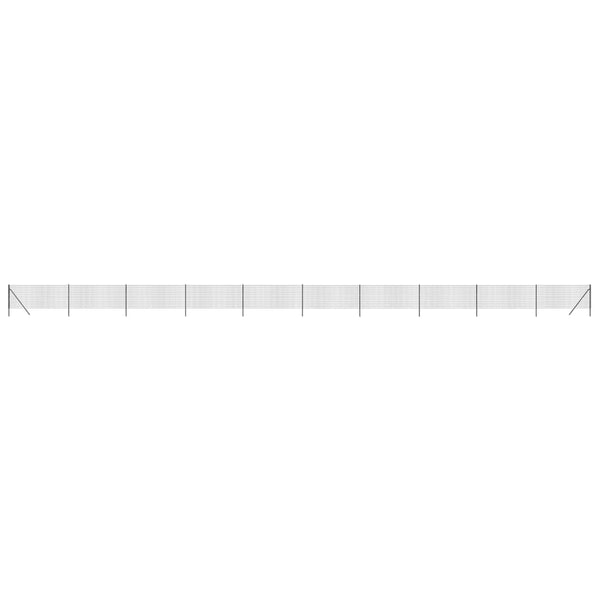 vidaXL Chain Link Fence Anthracite 1x25 m Galvanized Steel