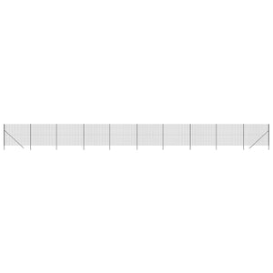vidaXL Chain Link Fence Anthracite 1.4x25 m Galvanised Steel