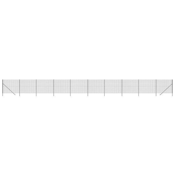 vidaXL Chain Link Fence Anthracite 2.2x25 m Galvanized Steel