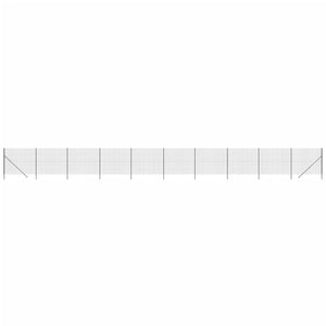 vidaXL Chain Link Fence Anthracite 1.4x25 m Galvanised Steel