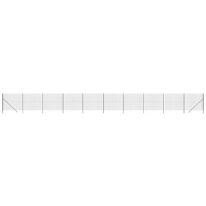 vidaXL Chain Link Fence Anthracite 1.6x25 m Galvanized Steel