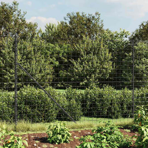 vidaXL Chain Link Fence Anthracite 1.6x10 m Galvanized Steel