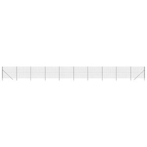 vidaXL Chain Link Fence Anthracite 1.4x25 m Galvanised Steel