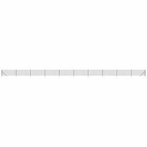 vidaXL Chain Link Fence with Ground Sockets Anthracite 0.8x25 m