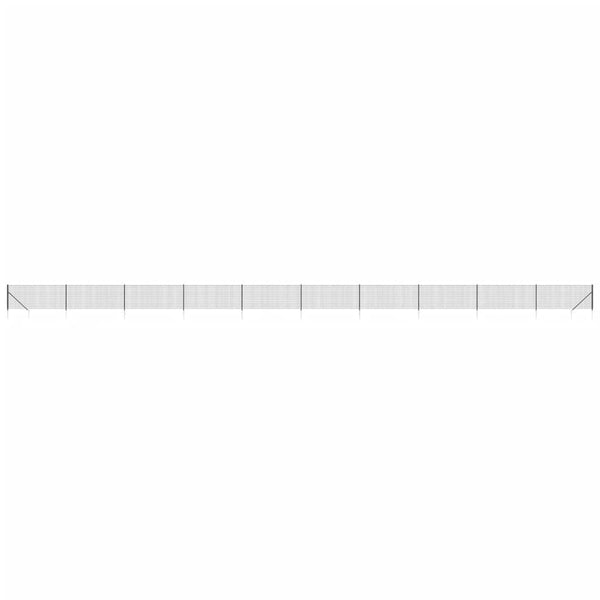 vidaXL Chain Link Fence with Ground Sockets Anthracite 0.8x25 m