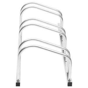 vidaXL Bike Stand for 3 Bicycles Galvanized Steel