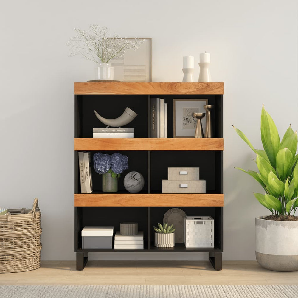 vidaXL Console Table 85x33x107 cm Solid Acacia Wood