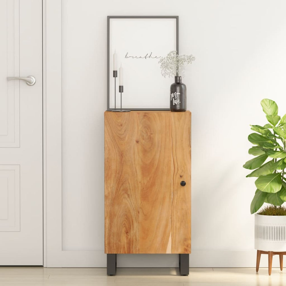 vidaXL Sideboard with Door 40x31x75 cm Solid Acacia Wood