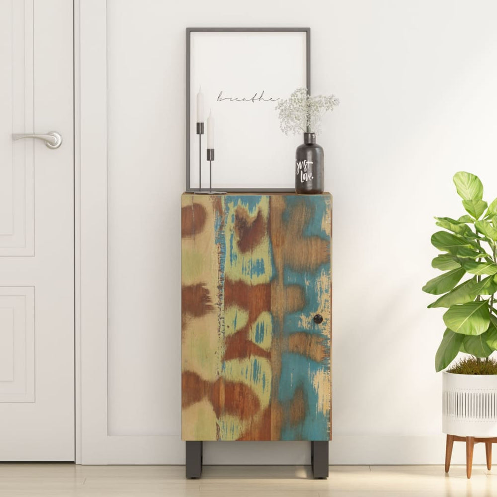 vidaXL Sideboard with Door 40x31x75 cm Solid Reclaimed Wood
