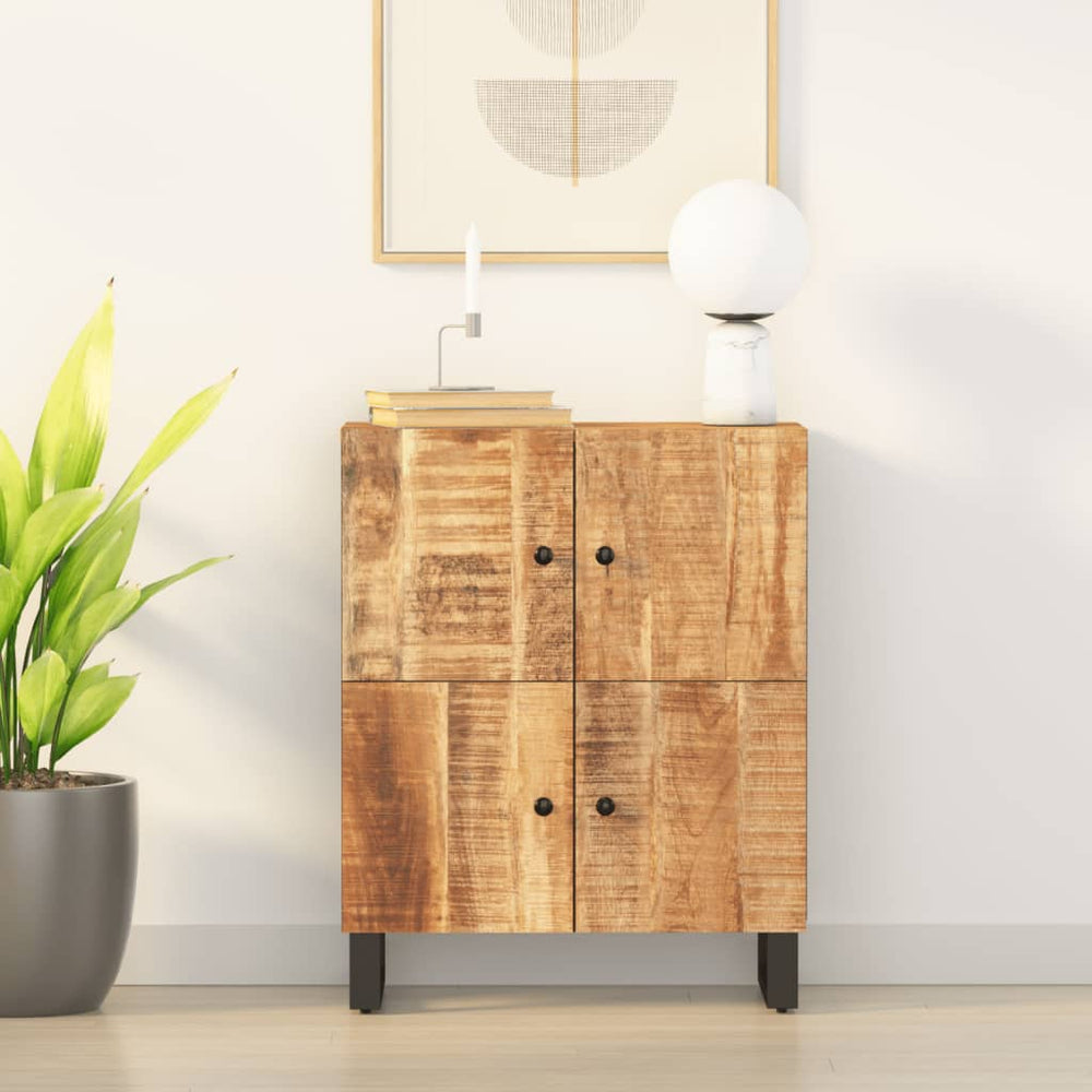 vidaXL Sideboard with 4 Doors 60x33x75 cm Solid Mango Wood