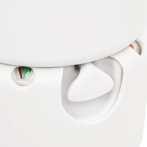 vidaXL Camping Built-In Toilet White 24+17 L HDPE & Steel