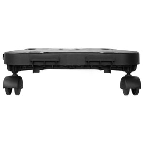 vidaXL Dolly 3 pcs Black Polypropylene 200 kg