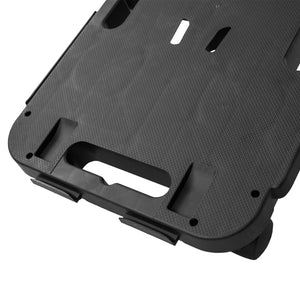 vidaXL Dolly 3 pcs Black Polypropylene 200 kg