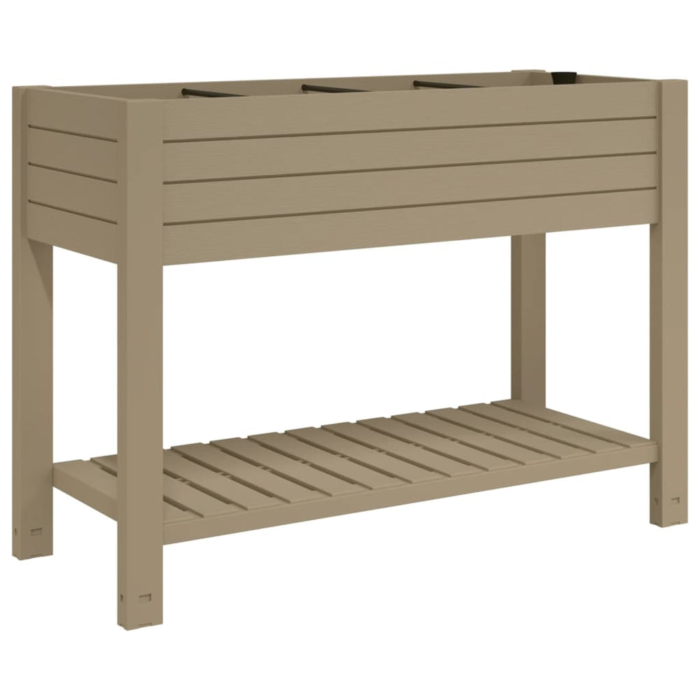 vidaXL Raised Garden Bed Light Brown 110x45x79 cm Polypropylene