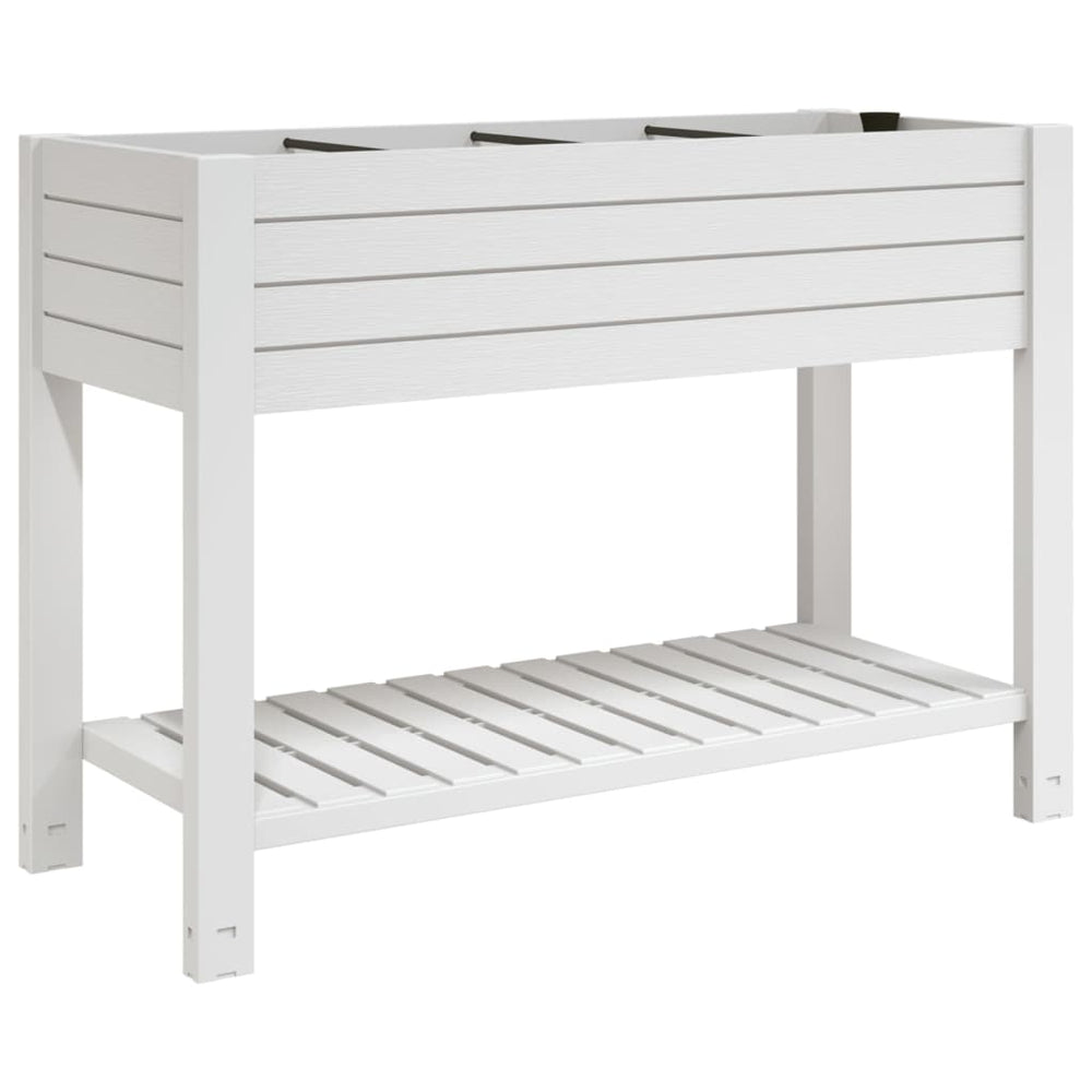 vidaXL Raised Garden Bed White 110x45x79 cm Polypropylene