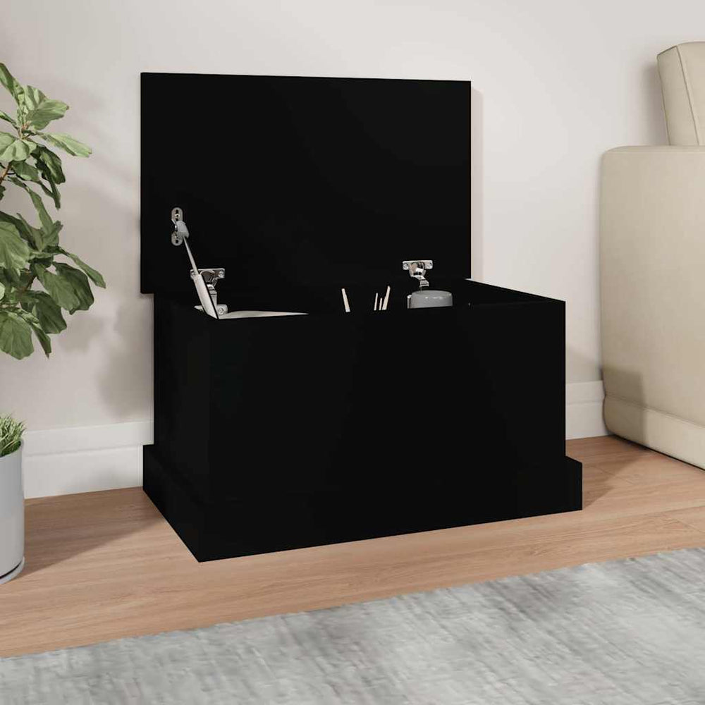 vidaXL Chest Black 50x30x28 cm Engineered Wood
