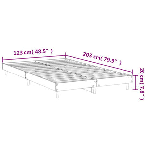 Bettgestell Schwarz 120x200 cm