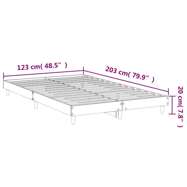 Bettgestell Schwarz 120x200 cm