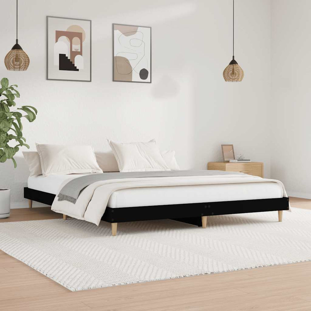 Bettgestell Schwarz 120x200 cm