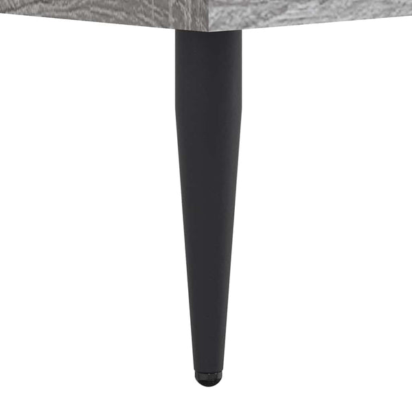 Bettgestell 200x200 cm Grau Sonoma
