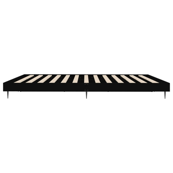 Schwarzes Bettgestell 150x200 cm