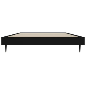vidaXL Bed Frame Black 90x200 cm Engineered Wood