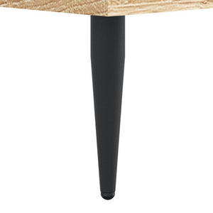 vidaXL Bed Frame Sonoma Oak 135x190 cm Engineered Wood