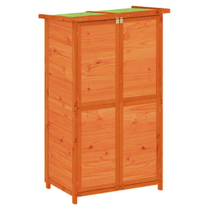 vidaXL Tool Shed Brown 83x57x140 cm Solid Pine Wood
