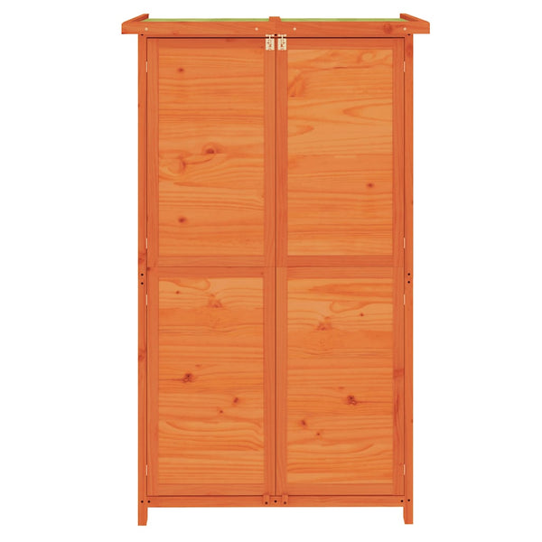 vidaXL Tool Shed Brown 83x57x140 cm Solid Pine Wood