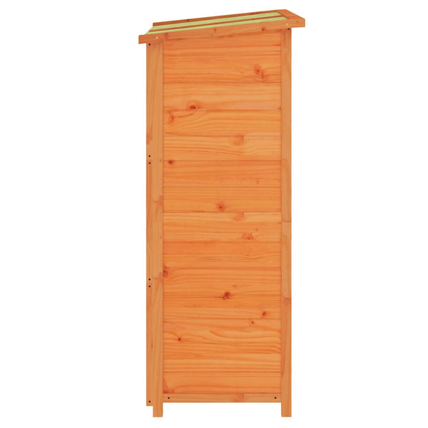 vidaXL Tool Shed Brown 83x57x140 cm Solid Pine Wood