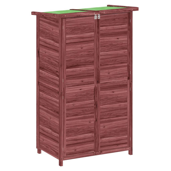 vidaXL Tool Shed Mocca 83x57x140 cm Solid Pine Wood