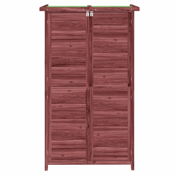 vidaXL Tool Shed Mocca 83x57x140 cm Solid Pine Wood