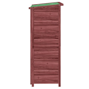 vidaXL Tool Shed Mocca 83x57x140 cm Solid Pine Wood