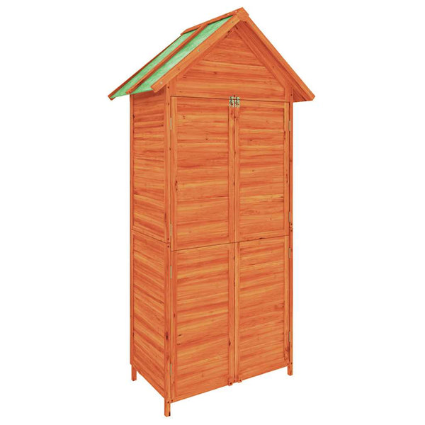 vidaXL Garden Storage Shed Brown 89x52.5x175 cm Solid Pine Wood